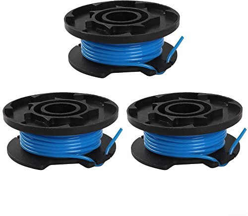 QOXEZY Lot de 3 bobines et fil pour débroussailleuse + 18 V OLT1832, P2000, P2001, P2002