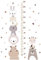 YiDM - Adhesivo de pared para niños, diseño de pared con adhesivo autoadhesivo, impermeable, para pared, diseño de puntera de crecimiento, medición de altura para habitación de niños