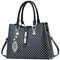 FORRICA Handtasche Damen Henkeltaschen Exquisiter Anhänger Umhängetasche PU Leder Schultertasche für Reisen Bankett Shopper Schwarz