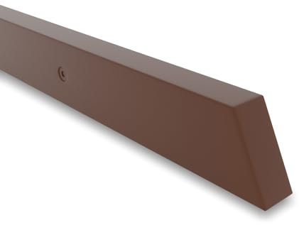 INOXLM Rechteckiger Handlauf 40 x 20 mm aus weiß lackiertem Stahl | Handlauf Made in Italy Farbe schwarz | Handlauf DIY | Handlauf ideal für den Innen- und Außenbereich (290 cm, Corten)