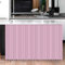 Surwin Rideau Court Cuisine, Anti-poussière Rideau Fenetre Rideau Étagères Rideau de Porte Rideaux Armoire Petit Rideau Occultant pour Salon Placard Café (W140xH100cm,Rose)
