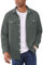 EKLENTSON Mens Corduroy Jacket Long Sleeve Button Up Shirts Casual Lightweight Shacket Jacket Spring Top Dark Grey M