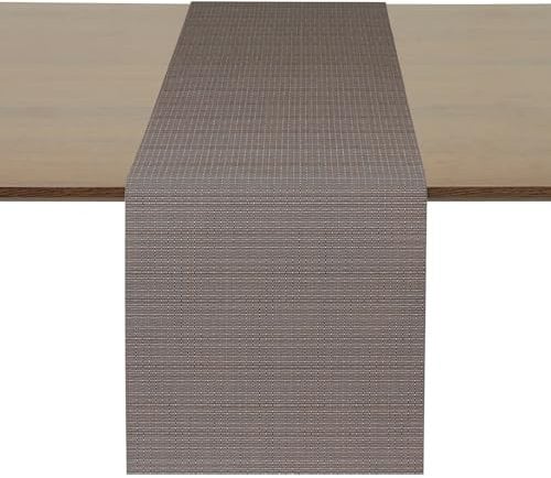 Myir JUN Modern Tischläufer Abwaschbar Outdoor PVC 30 x 140 cm Brown 2