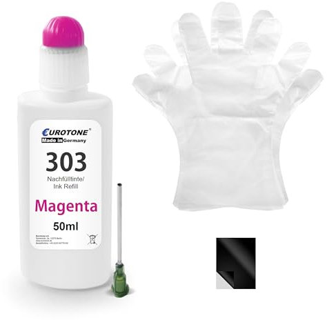 Eurotone HP-303 für Nachfüllung Magenta für HP Envy 7830 Druckerpatronen für HP Envy Photo 6232 6230 6220 7130 7134 6234