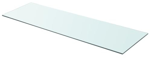 Kavolet 90 x 30 cm, Estante de Cristal, Estante Transparente, Estante de Cristal, Estante de Cristal para baño, Estante de Pared, Estante de baño, 8 mm de Grosor