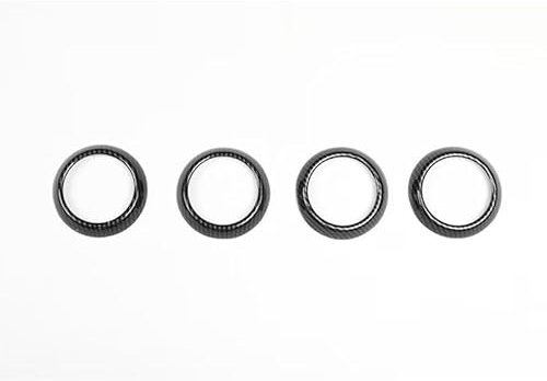 per A3 8V, S3 RS3 2014-2019 Decorazione Interna in Plastica ABS Colore Fibra di Carbonio (Griglia 4 Pezzi)