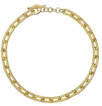 Ted Baker London Lollie Logo Link Halskette für Damen (Gold), Messing, Kein Edelstein