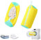 Gxlaihly 2 Pezzi Sacchetto Per Lavare Scarpe,Sacchetto Scarpe Lavatrice,Sacchetti per Lavatrice con Cerniera,Riutilizzabile e Resistente Borsa per Scarpe,Protegge Le Scarpe dai Danni (Giallo)
