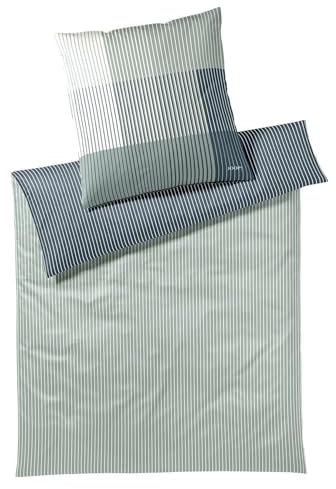 Joop! Bettwäsche Divided Mako-Satin Salbei Größe 135x200 cm (80x80 cm)