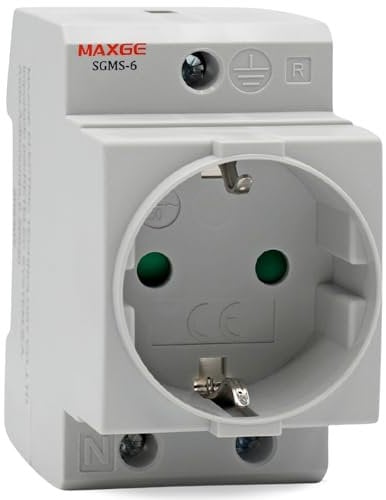TECHZOCO Toma de corriente schuko, Enchufe Modular Schuko, Toma schuko Cofrets, Normativa EN/IEC60884-1 | Tensión de empleo 250V AC, Conexión hasta 25mm2, Intensidad 16A, 2 Polos+E, Apto para cofrets