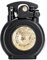 Coole Vintage Graben Feuerzeug Nachfüllbare Coole Klassische Kerosin Feuerzeuge Metall Antike Feuerzeug für Sammlung Dekorative Geschenk Geschenk Geschenk Geschenk (Black+Gold B)