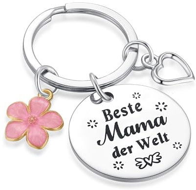 JUDZZM Beste Mama der Welt Schlüsselanhänger Beste Mama Geschenke Muttertagsgeschenk Weihnachtsgeschenke für Mama Geburtstagsgeschenk für Beste Mama