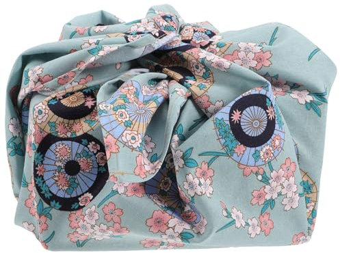 PartyKindom Bento-Wickeltuch: Extra großes Furoshiki-Wickeltuch im floralen japanischen Stil für Lunchbox, Picknick und Outdoor-Dekoration zum Verpacken und Tischdecken