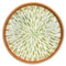 SAVOSWEET Rattan Serviertablett Rund, Dekotablett Boho, Rattan Tablett Rund 30 cm, Rundes Tablett Mosaik, Dekoratives Serviertablett für Getränke, Frühstück, Tee, Kerzen, Schmuck (Stil B)