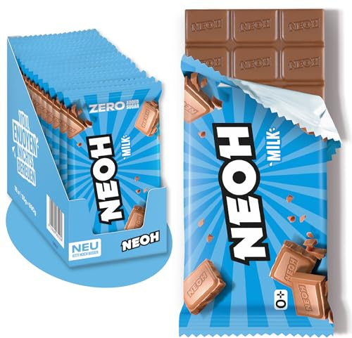 Neoh-Milchschokolade, Ohne Zuckerzusatz, keto, Low Carb, 18 x 55 g