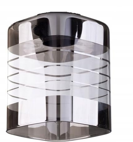 Glas Lampenschirm, Rechteckig, für E27-Fassung 42mm (N923)