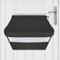 Apallas Mail Slot Catcher, Post Letter Box Cage Ideal for UPVC, Glass, Wood and Metal Doors. Strong Adhesive Letters, Small Packages, Magazines. No Screws or Tools Required (Black)