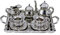 2.64x1.89x0.2 Chinese Alloy Tea Set Kitchen Appliance Educational Set For 3-8 Girls