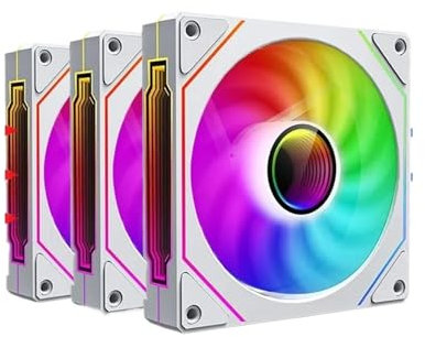 Computer Case Fan 12V 92mm ARGB 4-pin PWM Cooling Fan(WT 3PC)