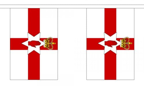 Nordirland Flagge Wimpelkette 3 Meter 10 Flaggen FlagSuperstore