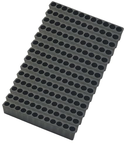 14 Stück 12 Löcher Bit Aufbewahrung, Bithalter Mit Sechskantschaft Bit Organizer Kunststoff Schraubendreherkopf Aufbewahrung Streifen Bithalter für 1/4 Zoll Sechskantschaft