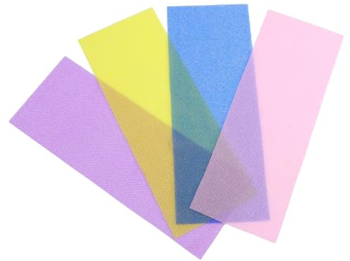 ROMISBABA 4 Stück Teiliges Nylon Peeling handtuch Verstellbarer Rücken schrubber Effektive Tiefenreinigung Schnelltrocknend Porös für Reichhaltigen Schaum Geeignet für Dusche Sauna
