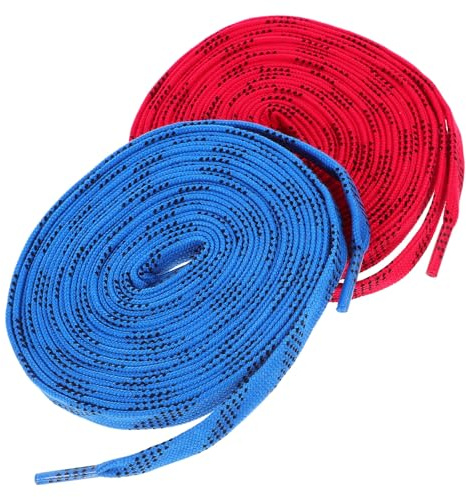 Modische Eishockey Schlittschuhschnürsenkel, 2 Paar, 244cm Polyester