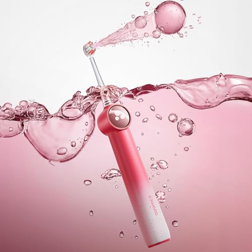 AirJet X5 Elektrische Zahnbürste, Zahnzwischenraum-Reinigung, Verlaufs-Pink | 100% Plaque-Entfernung, Zahnfleischpflege, für Zahnspangen geeignet, 60 Tage Akku, 3 Köpfe, 7-Tage-Aufhellung