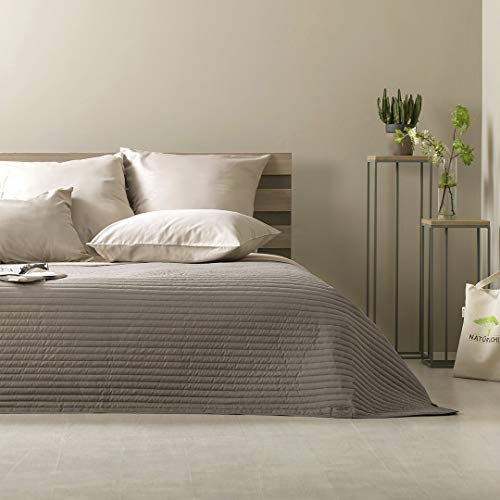 sei Design Luxus Tagesdecke Moderne Steppdecke Wohndecke Überwurf Sofadecke 220x240 220x260 (Living Trend - Taupe, 240 x 260 cm)