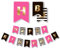 Premium Happy Birthday Banner Party Decorations | Alles Gute zum Geburtstag Banner Frauen und Mädchen | Hot Pink Gold Black White | Chic Kate Spade Inspired | for Girls, Women