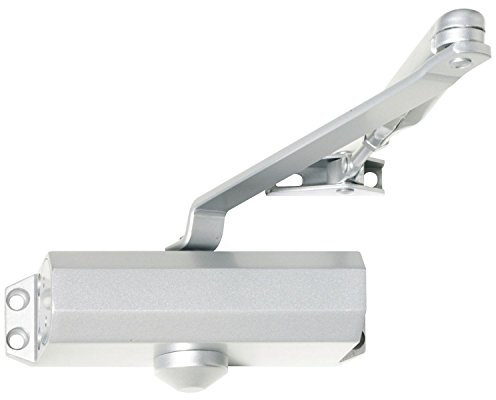 Türschließer TS 10, EN 2,3,4 mit Gestänge, ohne Feststellung silber RAL 9006