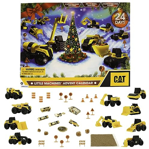 CAT Little Machines Advent Calendar, Kids Toys for Ages 3 and up