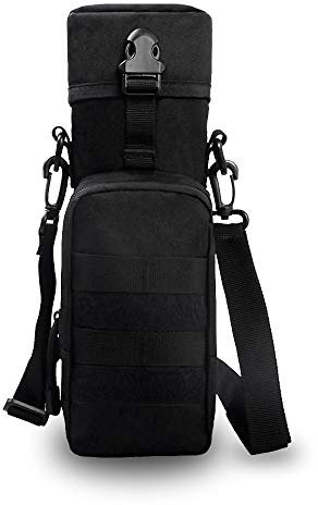 Gexgune Tactical Water Bottle Pouch 600D Tragbarer Molle Kettle Holder Pocket Army Gear Bag Utility Pouch für die Jagd im Freien