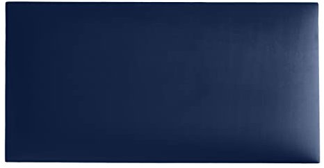 Mocadu Coussin Mural Velours avec 60 mm de Rembourrage - Tissu Lit Tête de lit - Décoration Murale - Panneaux muraux | 60 x 30 (Bleu RV81)