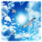 QSCTYG Papier Peint Auto-Adhésif Papier peint Mural Zénith de Plafond personnalisé 3D Stéréo bleu ciel Blanc Blanc Blanc Blanc Colombe Nature Paysage Photo Mural Plafond Fonds d'écran 66