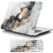 MOKASE Coque pour MacBook Pro 16 Pouce 2024-2021 Libérer M4 A3403 A3186 M3 A2991 M2 A2780 M1 A2485 Pro/Max et Touch ID, Étui Protecteur en Plastique Caoutchouté & Couvercle de Clavier, Black Gold
