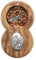 Holyart Rosenkranzkästchen rund aus Olivenholz mit Rosenkranz, 5 mm, Braun