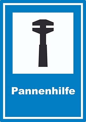 Pannenhilfe Aufkleber A6 (105x148mm)