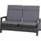 Siena Garden Solea 2-Sitzer Sofa, Night-Blue, Alu/Gardino-Geflecht, 85x151,5x97cm, inkl. Polster, Rückenlehne verstellbar