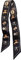 JERLA Unisex-Erwachsene Glas Haarband Seidenschal Skinny Tasche Schal, Kutsche, schwarz, 33.5×1.97