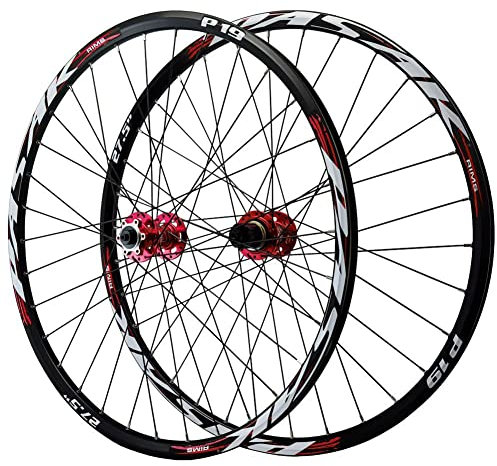 ZFF 26 27,5 29 Zoll Mountainbike Laufradsatz MTB Räder Aluminiumlegierung Doppelwandig Rand Scheibenbremse Steckachse Vorderrad Hinterrad 7 8 9 10 11 12 Geschwindigkeit 32 Löcher