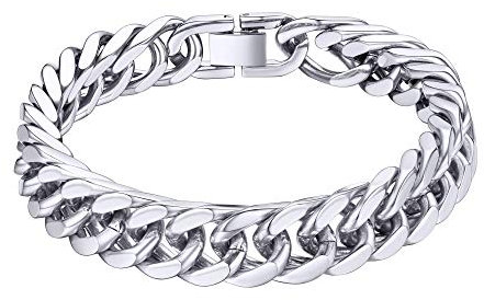 ChainsHouse herren Männer Panzer Armbänder 19cm lang Punk Goitk Armschmuck für Freunden Ehemann Model