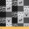 Hirsch Material Stoff Meterware Geweihstoff Pfeil Polsterstoff Camouflage Plaid Dekorstoff Wildtier Natur Stoff für Drinnen Draußen Camo Karo Craft Patchwork Schwarzgrau 276 x 150 (HxB)