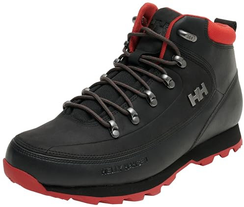 Helly Hansen The Forester, Stivali da Trekking Uomo, Nero Rosso, 45 EU