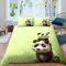 ALABOW Panda Bettwäsche Set 135x200 cm 2teilig mit Reißverschluss Weiche und Angenehme Schlafkomfort Microfaser Bettbezug Kawaii Tier Kinderbettwäsche mit Kissenbezug 80x80