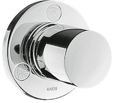 hansgrohe AXOR Uno² Trio/Quattro Ab- und Umstellventil Unterputz, 38933340, Farbe: Brushed Black Chrome