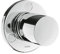 hansgrohe AXOR Uno² Trio/Quattro Ab- und Umstellventil Unterputz, 38933340, Farbe: Brushed Black Chrome