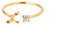 Buchstaben Ringe Frauen Gold Ring mit Buchstaben Verstellbar Ring Damen Offener Rings Initial Buchstabe A-Z Ring mit Namen Modeschmuck Damenring Minimalistisch Stapelbare Ringe Geschenk für Frauen (L)