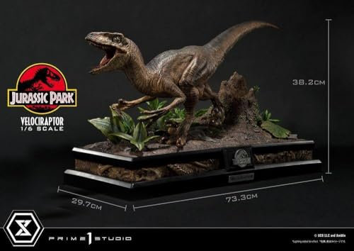Prime 1 Studio Statuette Legacy Museum Collection 1/6 Velociraptor Attack 38 cm, Schwarz