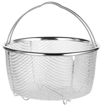 Vnook Edelstahl-Dämpfeinsatz, Reis-Dampfkorb, Netz-Dampfkorb, leicht zu reinigen for Sieb-Dämpftöpfe (Size : 18cm)